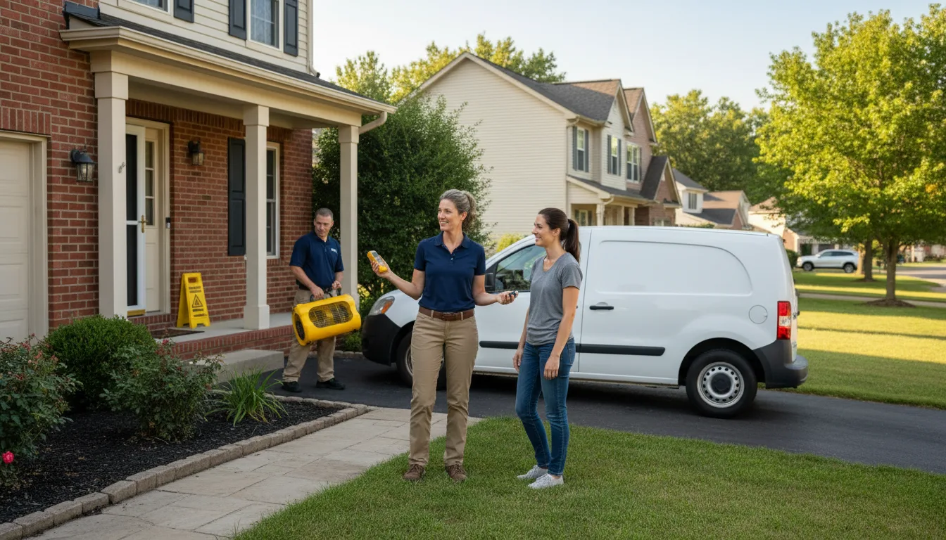 Residential water damage restoration in Washington Navy Yard, DC